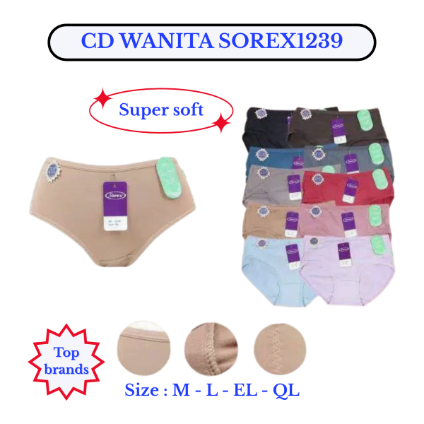 Celana dalam wanita sorex original Celana dalam wanita premium sorex 1239 Cd wanita sorex 1239 asli