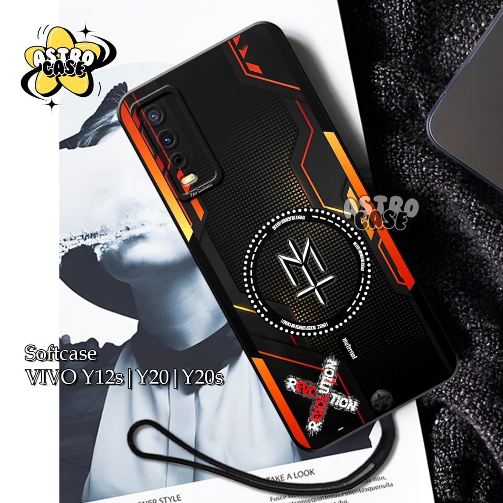 Softcase Vivo Y12s Y20 Y20s Motif Geming Aesthetic Elegant - Case Keren Free Tali Gantungan Hp - Cas