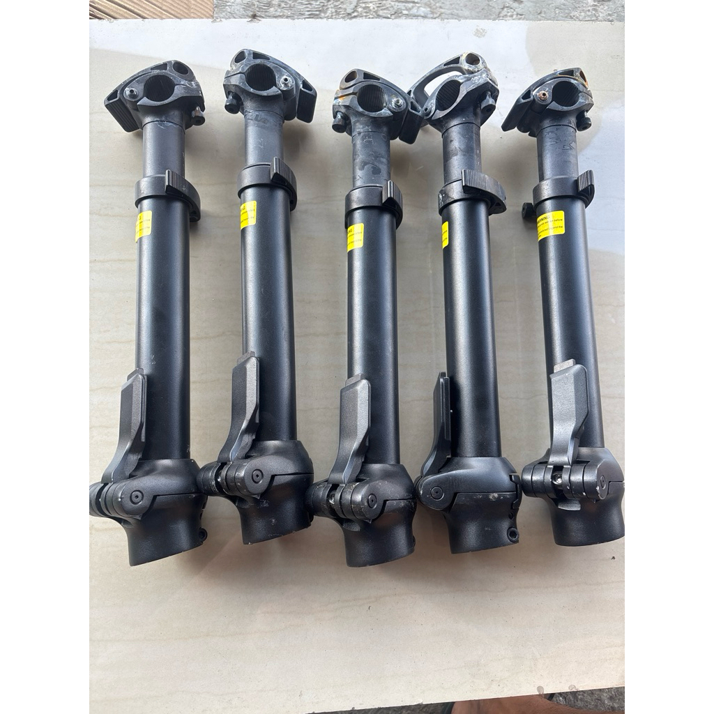 BEKAS ada KARAT dan lecet handlepost tiang stang dan stem alloy syte sepeda lipat 16 20