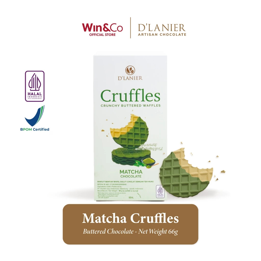 

[Exclusive Free Gift] D’Lanier Matcha Chocolate Cruffles - 66 gr (5 sachet)