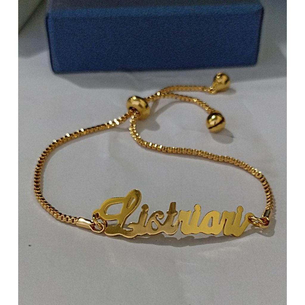 Gelang Serut Ukir Nama Custom
