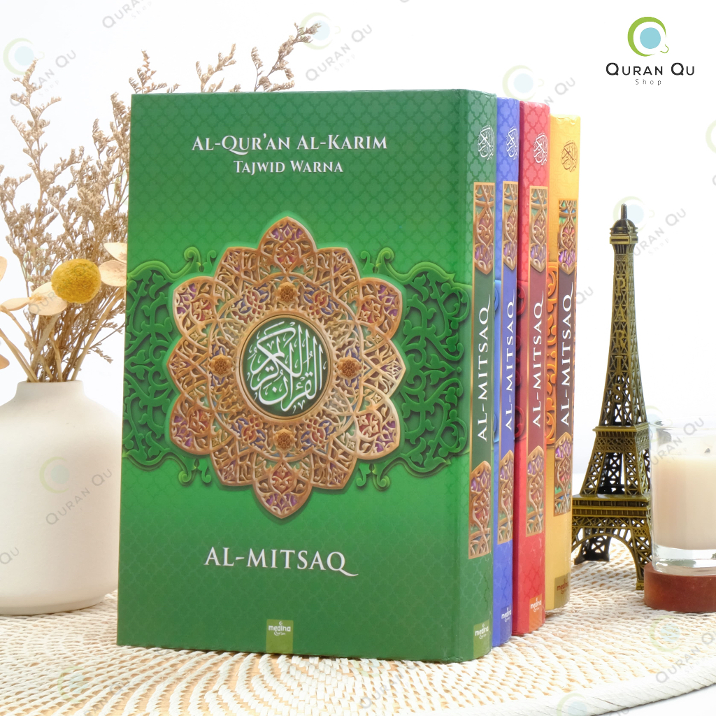 Al Quran Tajwid Warna NON Terjemah Al Mitsaq A4 dan A5 Hardcover - Al Quran NON Terjemah bagus