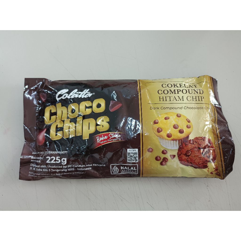

CHOCO CHIPS COLATTA BISA DI PANGGANG BAKE STABLE 225GRAM