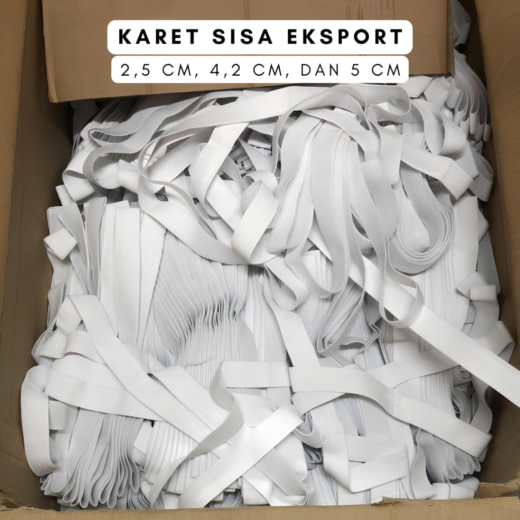 PROMO  karet elastis kiloan karet celana kolor ukuran lengkap