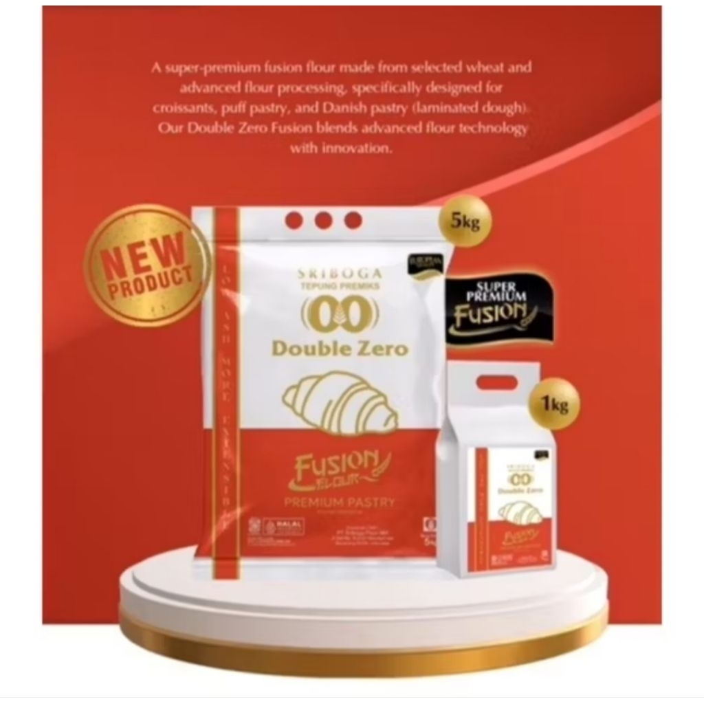 

New Product!!! Fusion Double Zero Premium Pastry/Tepung Sriboga Premiks