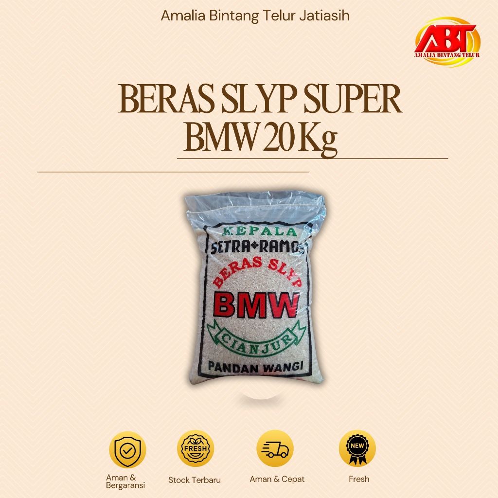 

ABT JATIASIH - Beras Pulen BMW 20kg Enak, Bersih dan Putih (FRESH-CEPAT-BERGARANSI)