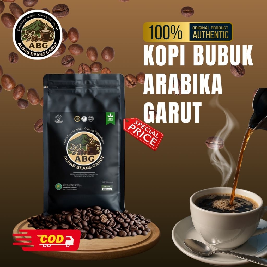 

BUBUK KOPI ARABIKA ORIGINAL 100% GARUT HARUM ISTEMEWA