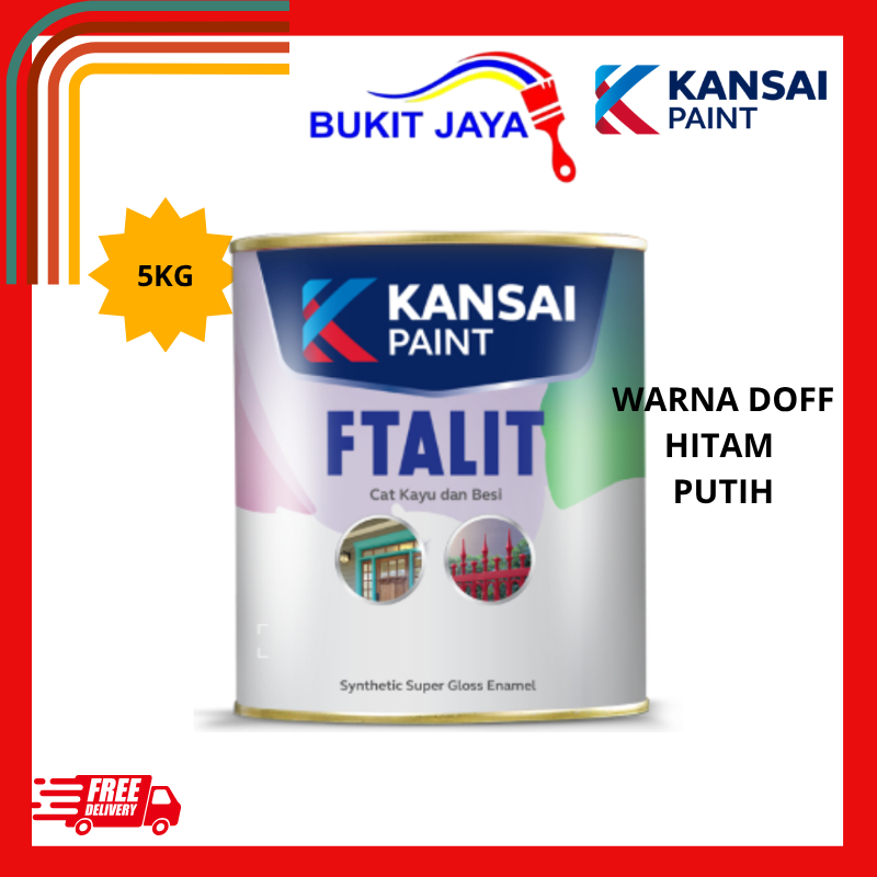 FTALIT DOFF CAT MINYAK KAYU BESI 5KG