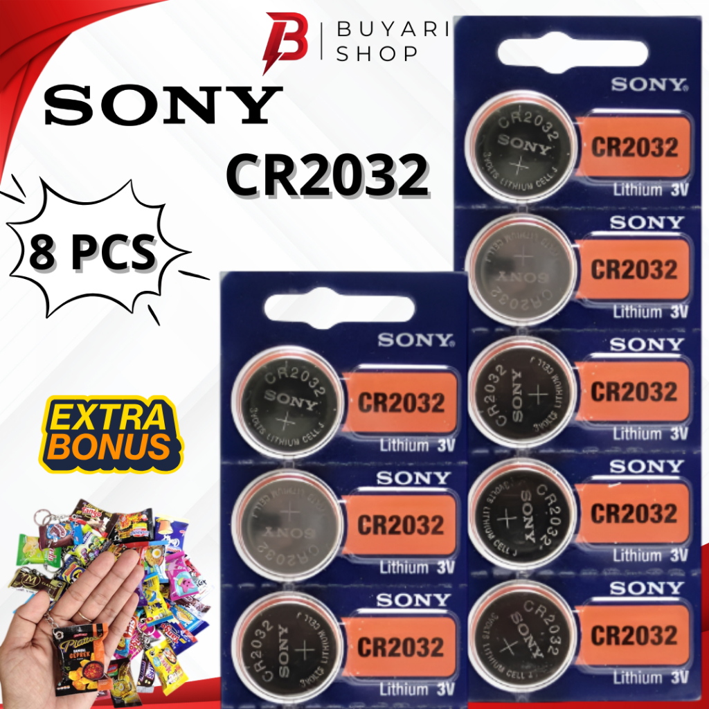 BONUS GANTUNGAN Baterai Batre Batrai Batrei CMOS Sony CR2032 Laptop PC Baterai Timbangan Digital bad