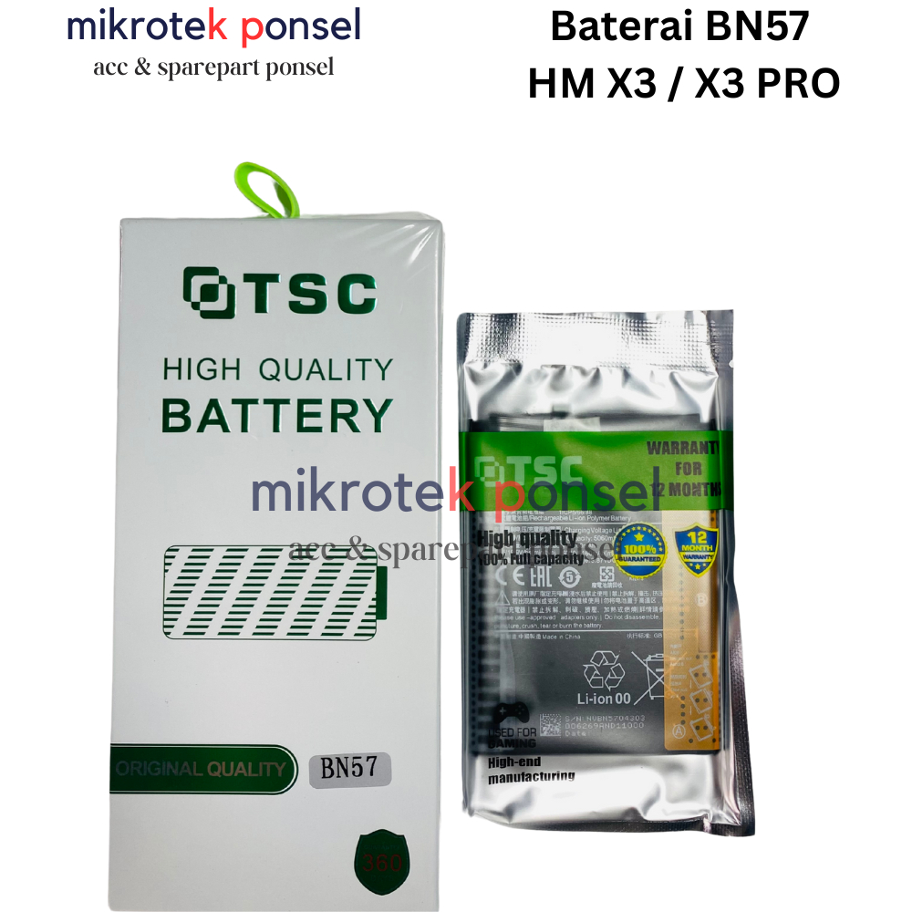 BATERAI HP POCO X3 & POCO X3 PRO BN57 | BATERAI ORIGINAL POCO TSC