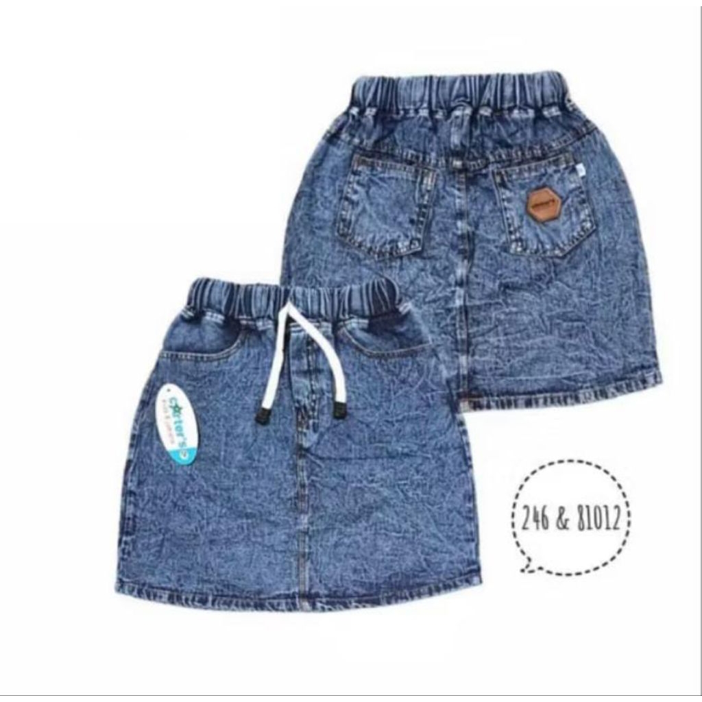 ROK PENDEK/ROK MINI ANAK PEREMPUAN/ROK LEVIS ANAK USIA 1-7TAHUN