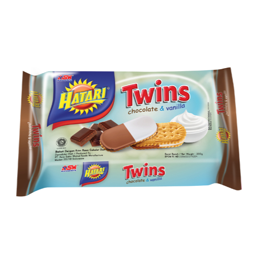 

HATARI TWINS CHOCO VAN BISC 190 GR 8997025913113