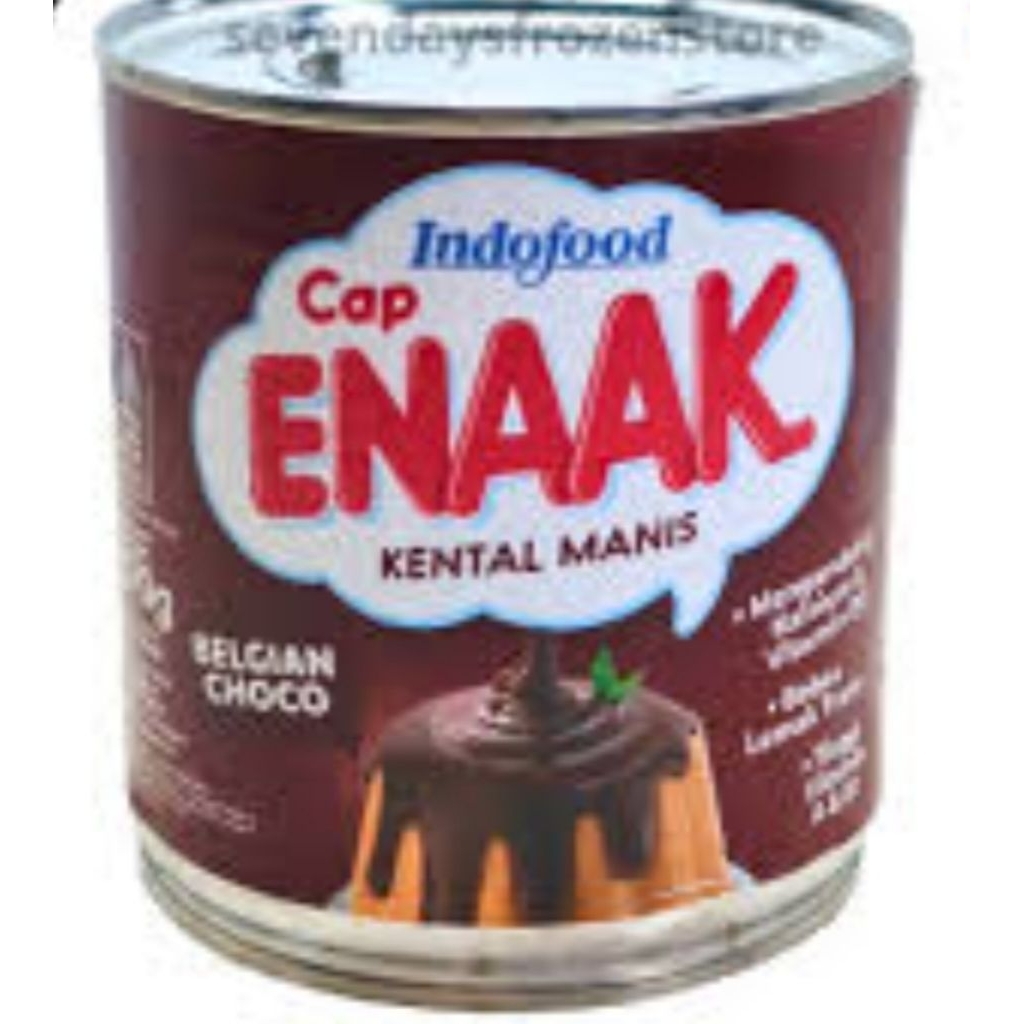 

Indofood cap enak kental manis Belgian choco 370 gram