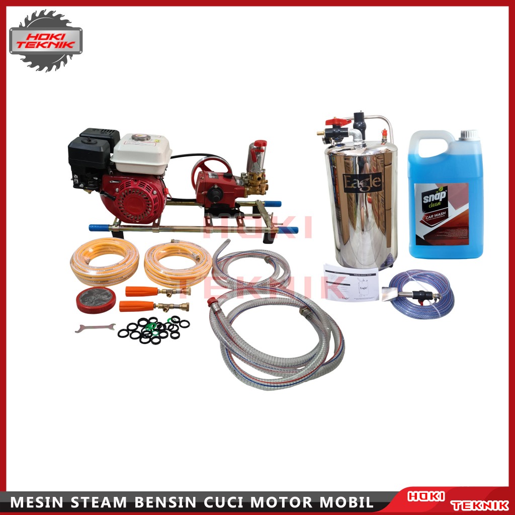 Komplit Mesin Steam Cuci Mobil motor & Tabung Salju stainless