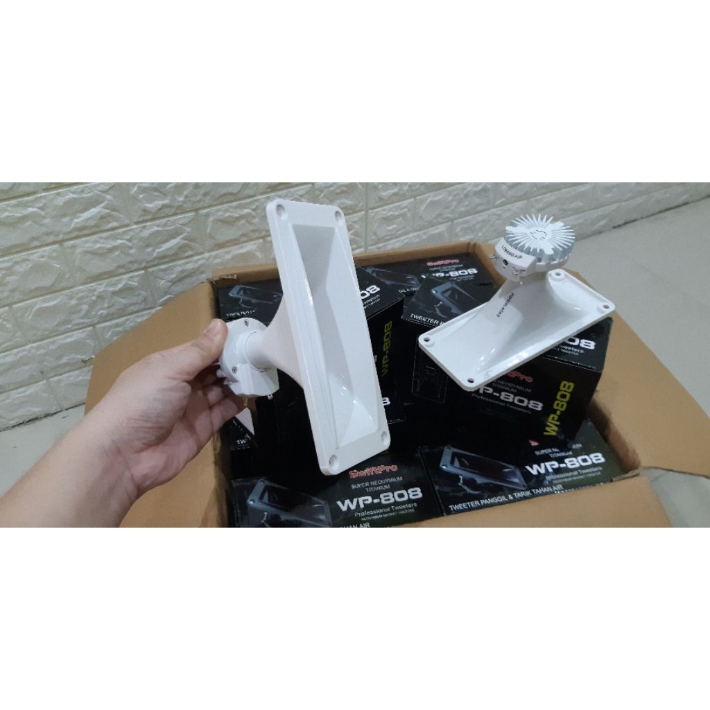 Speaker Panggil Walet Tahan Air WP-808 Putih Magnet Neodymium, Tweeter Walet, Tweeter Panggil Walet