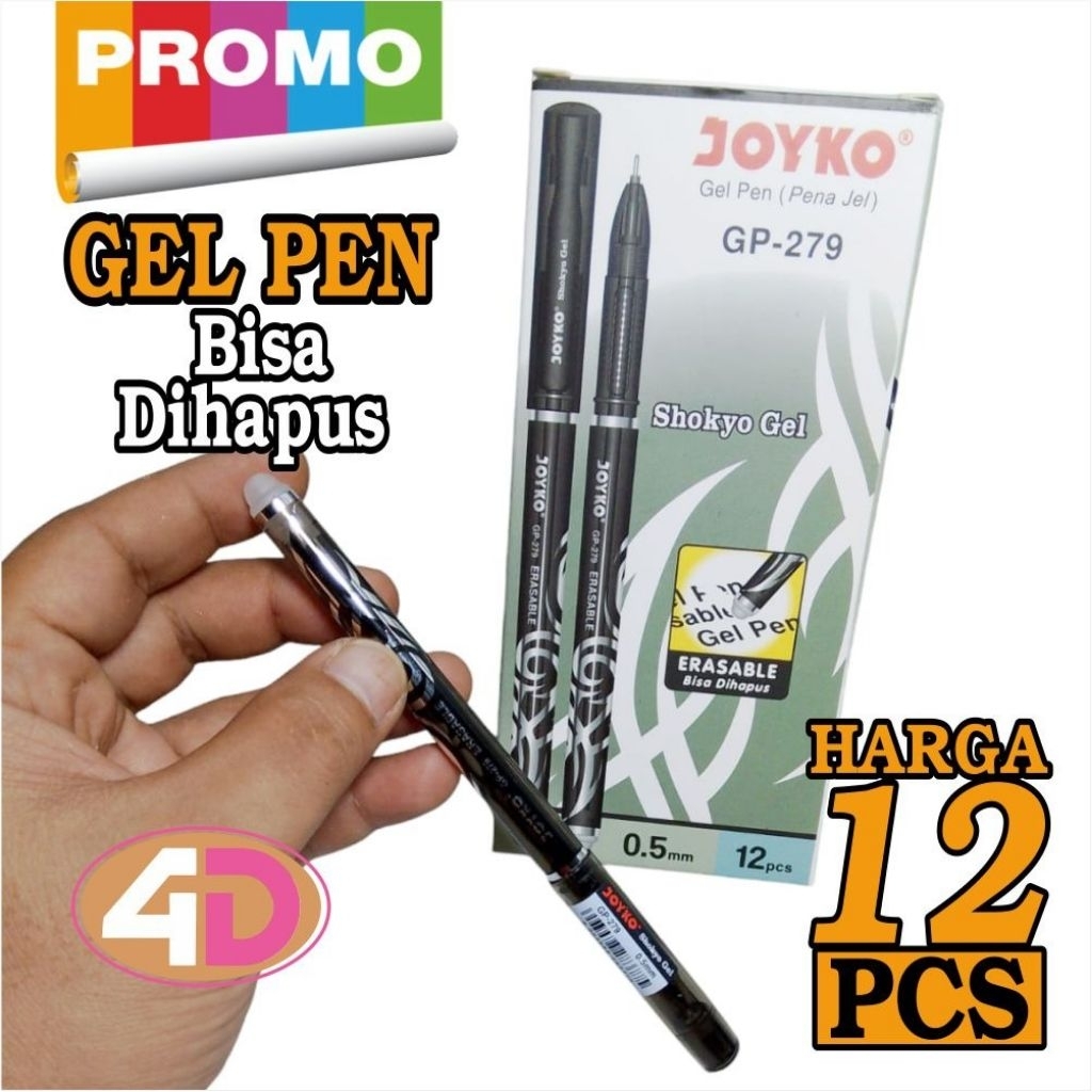

SPESIAL PROMO Pena Bisa di Hapus GEL PEN JOYKO PENA GEL BISA DIHAPUS - Erasable Gel Pen GP 279