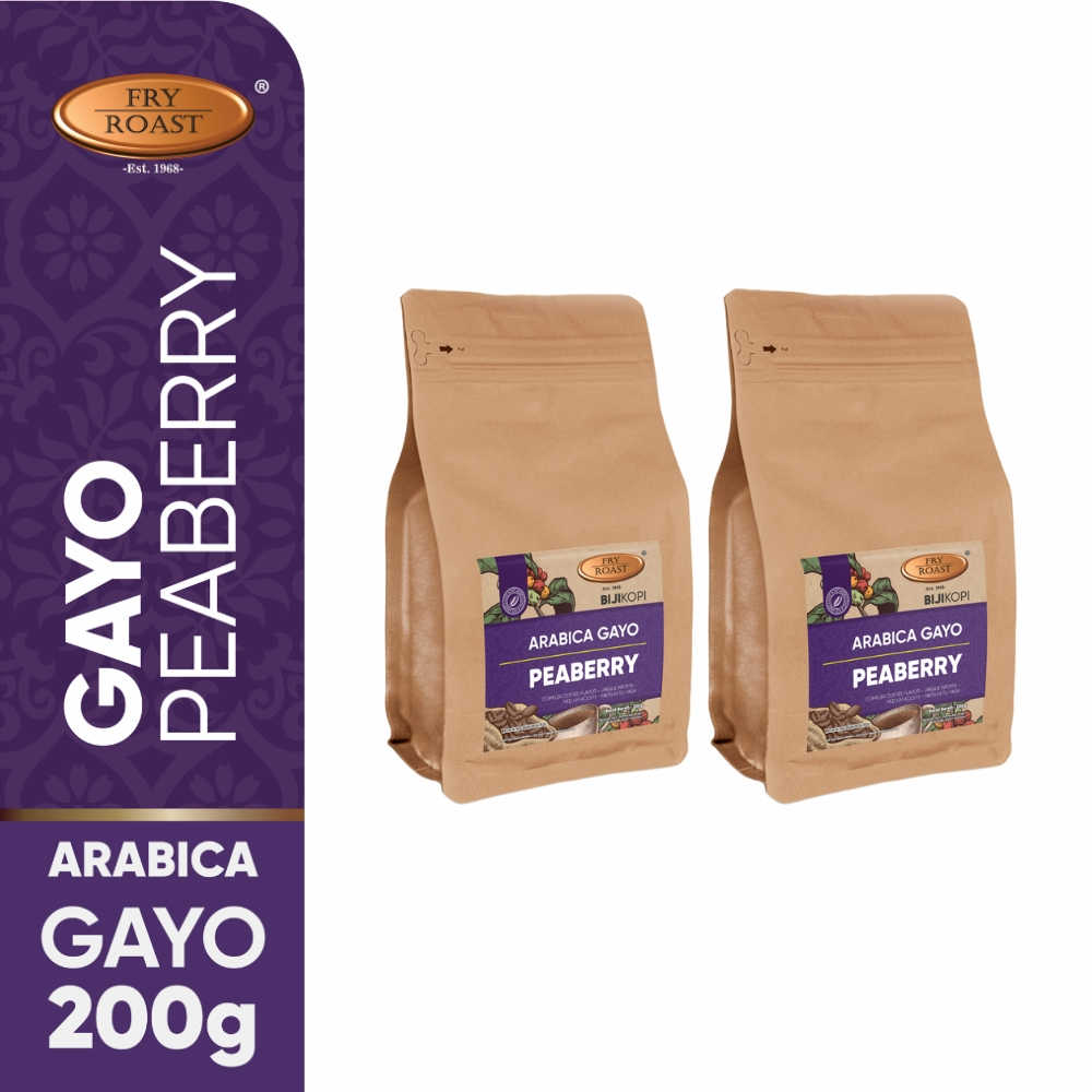 

FRY ROAST - Kopi Bubuk Arabica Gayo Peaberry - 2 x 200 gr