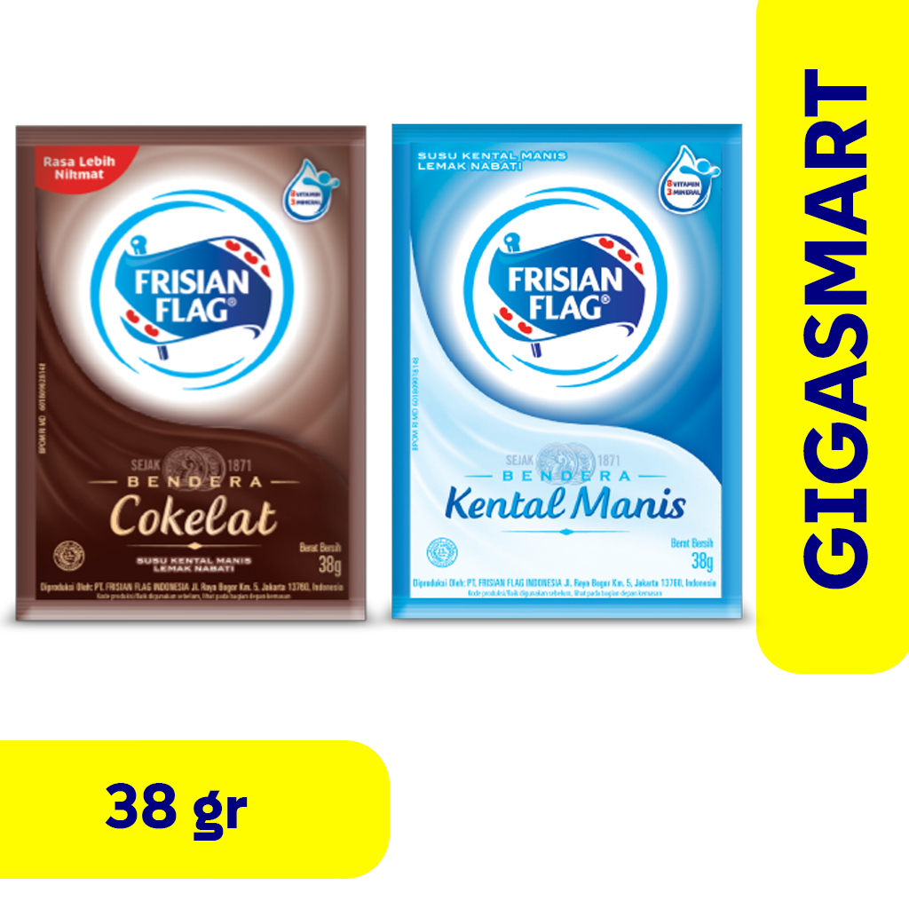 

Susu Kental Manis Frisian Flag Bendera Coklat & Putih Sachet 1Pcs, 38gr