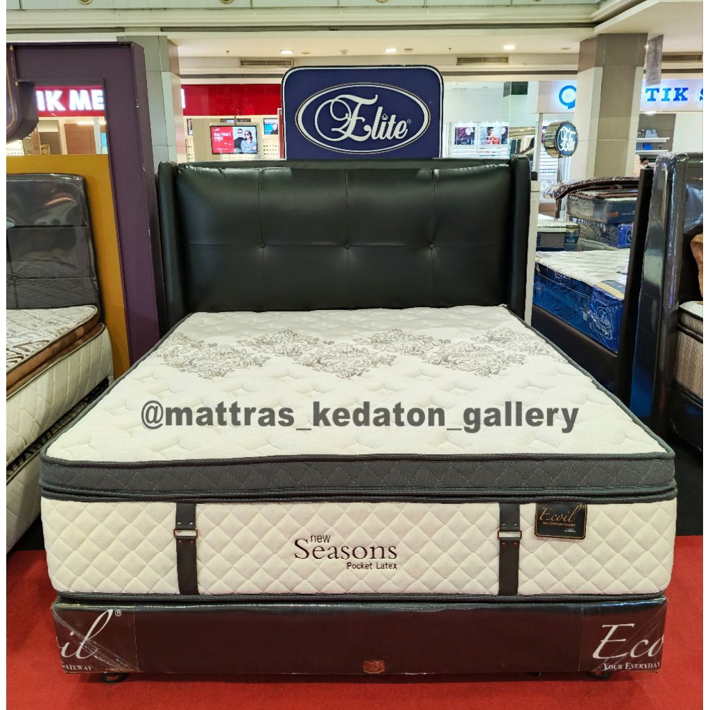 New Kangaroo Springbed New Season Spring Pocket Latex T40 - set Kasur Spring bed Matras