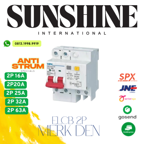 ELCB DEN 2P 16A - 63A / ELCB