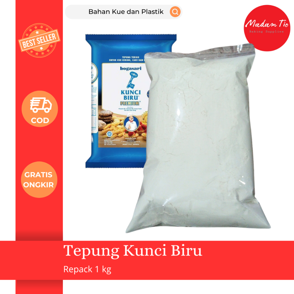 

SALE Tepung Kunci Biru 1Kg Repack