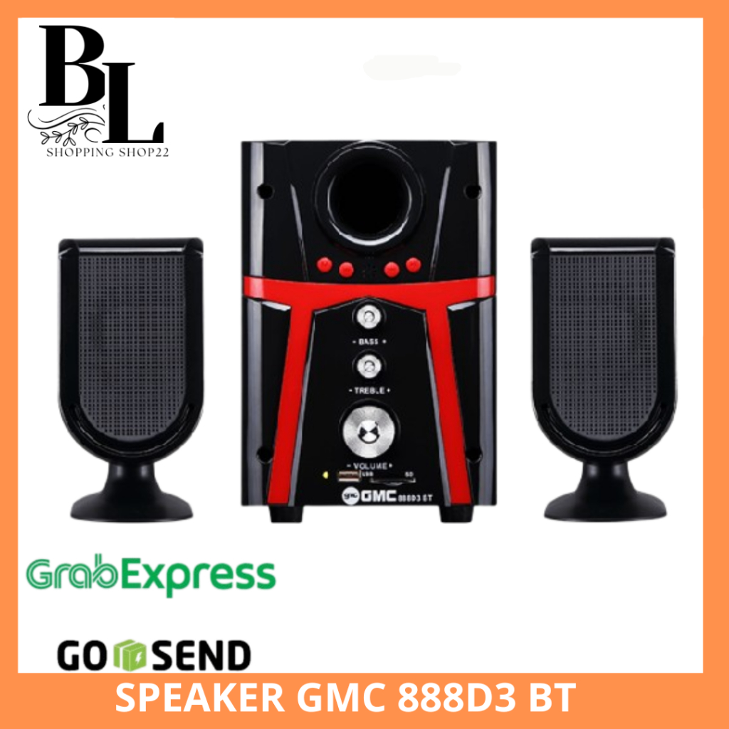 Speaker Aktif Bluetooth GMC 888D3 BT Multimedia Radio Aux Super Bass Salon