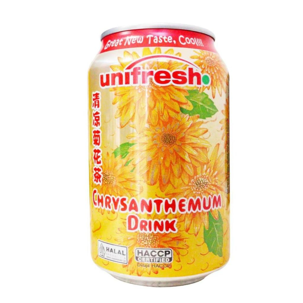 

Unifresh Drink HALAL dan BPOM | Minuman Kaleng Imlek Teh rasa Kundur Winter Melon | Chrysanthemum