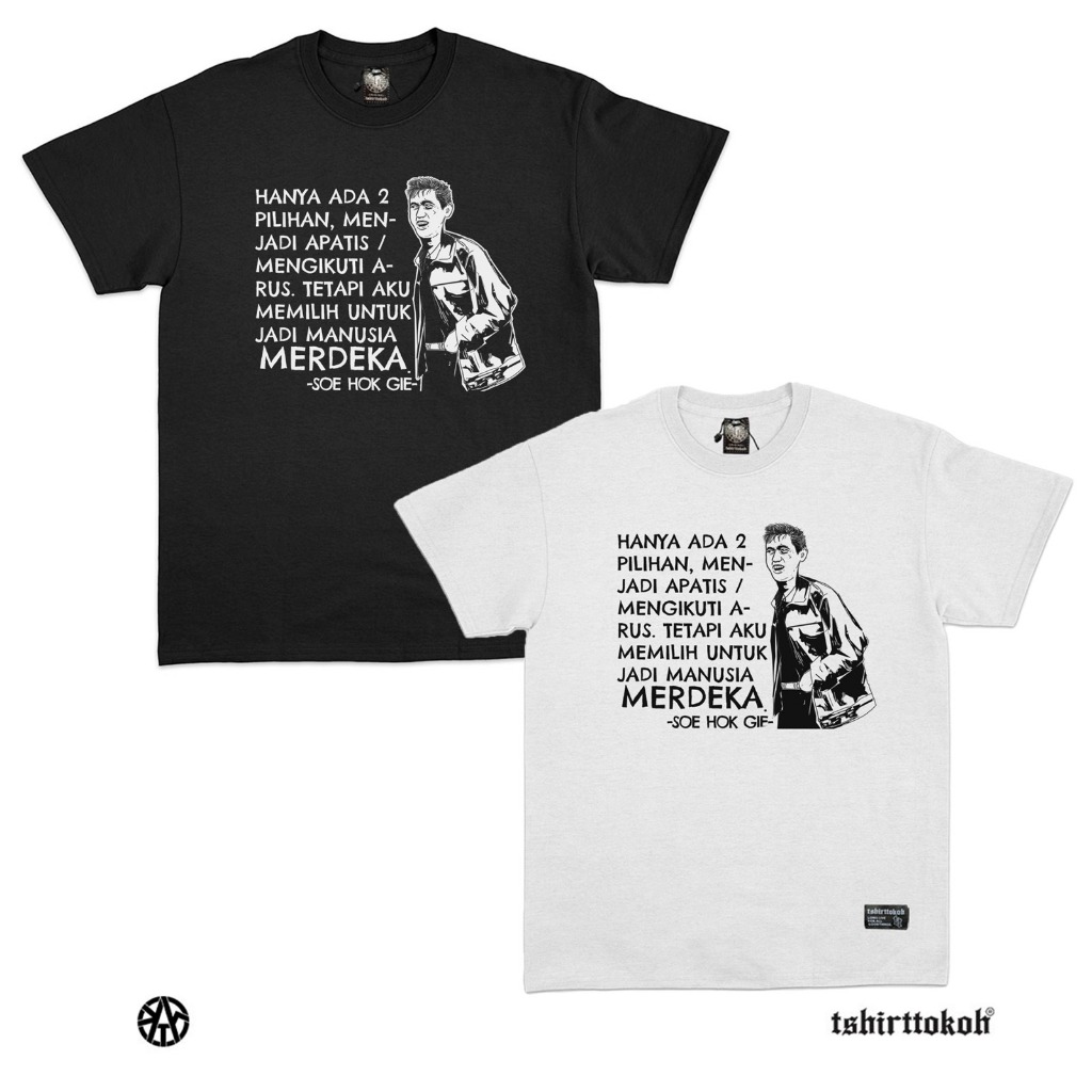 Tshirttokoh - Kaos Soe Hok Gie Apatis - Soe Hok Gie 04