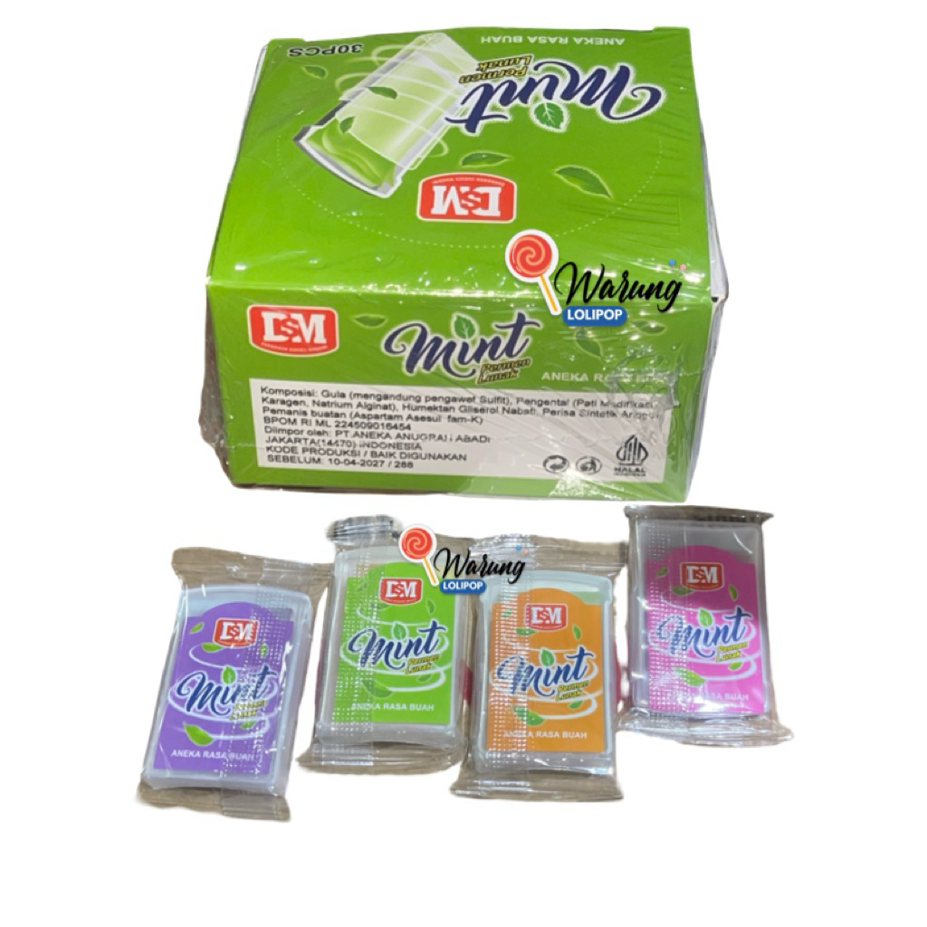 

Permen Fresh Mint Plastik MIX 30 X 0.7 Gr Rasa Buah by Warung Lolipop