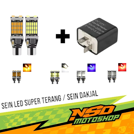 Sein Led Super Terang Lampu Sein Dajal Motor Super Terang (HARGA 2 PCS)