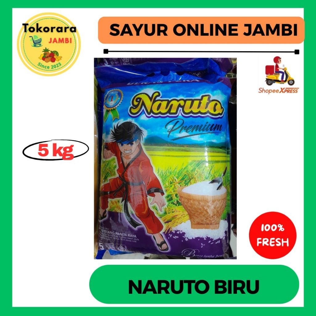 

Beras Premium Naruto Biru 5kg-Tokorara.Jambi