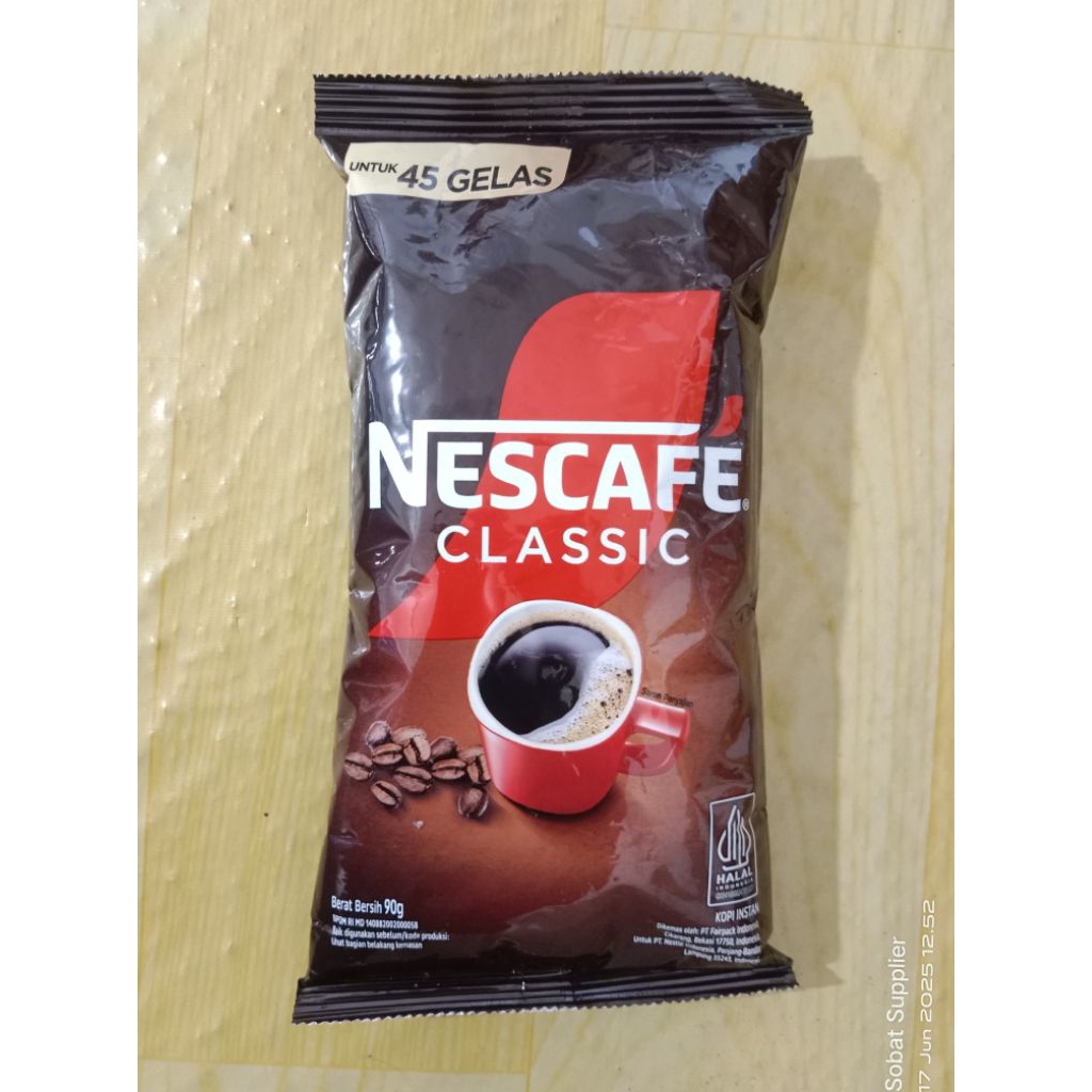 

Nescafe Classic 90 Gram Per Pcs Kopi Instant Nestle