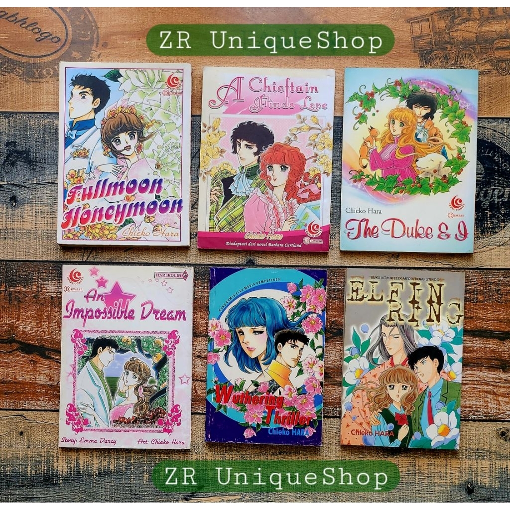 Set Komik Chieko Hara | Wuthering Thriller | Elfin Ring | Harlequin Level Comics Dewasa | An Impossi
