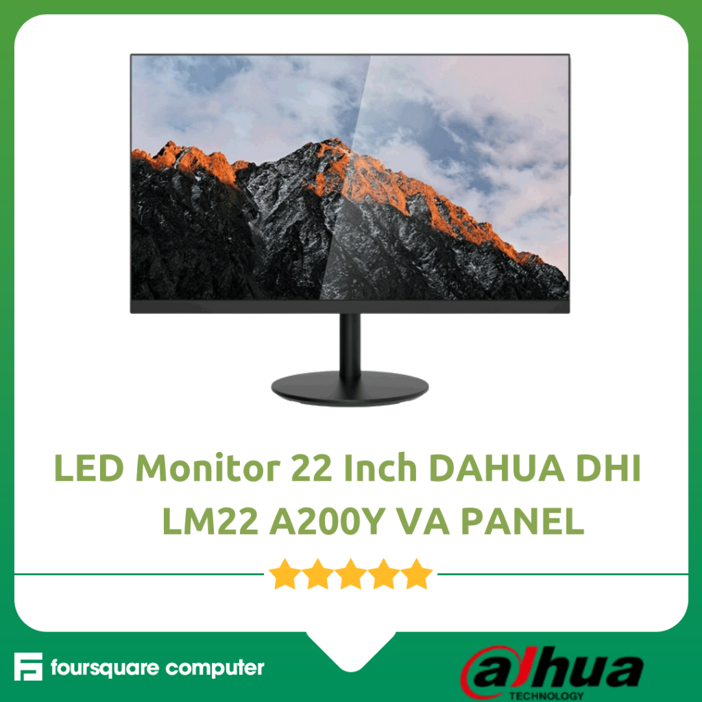 LED Monitor 22 Inch DAHUA DHI LM22 A200Y VA PANEL