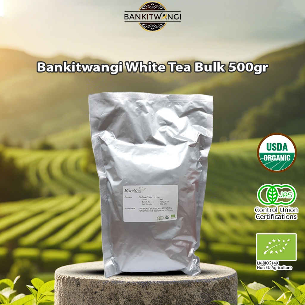 

Bankitwangi Organic White Tea Bulk 500gr