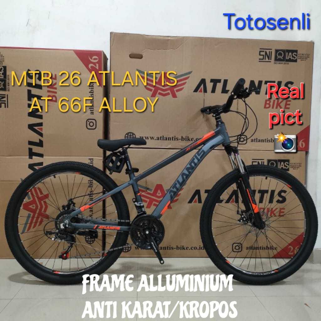 SEPEDA GUNUNG MTB 26 INCH ATLANTIS AT 66F FRAME ALLOY SEPEDA GUNUNG DEWASA