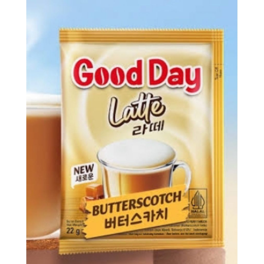 

GOODDAY LATTE BUTTERSCOTCH 22GR DUS ( 120 SACHET )