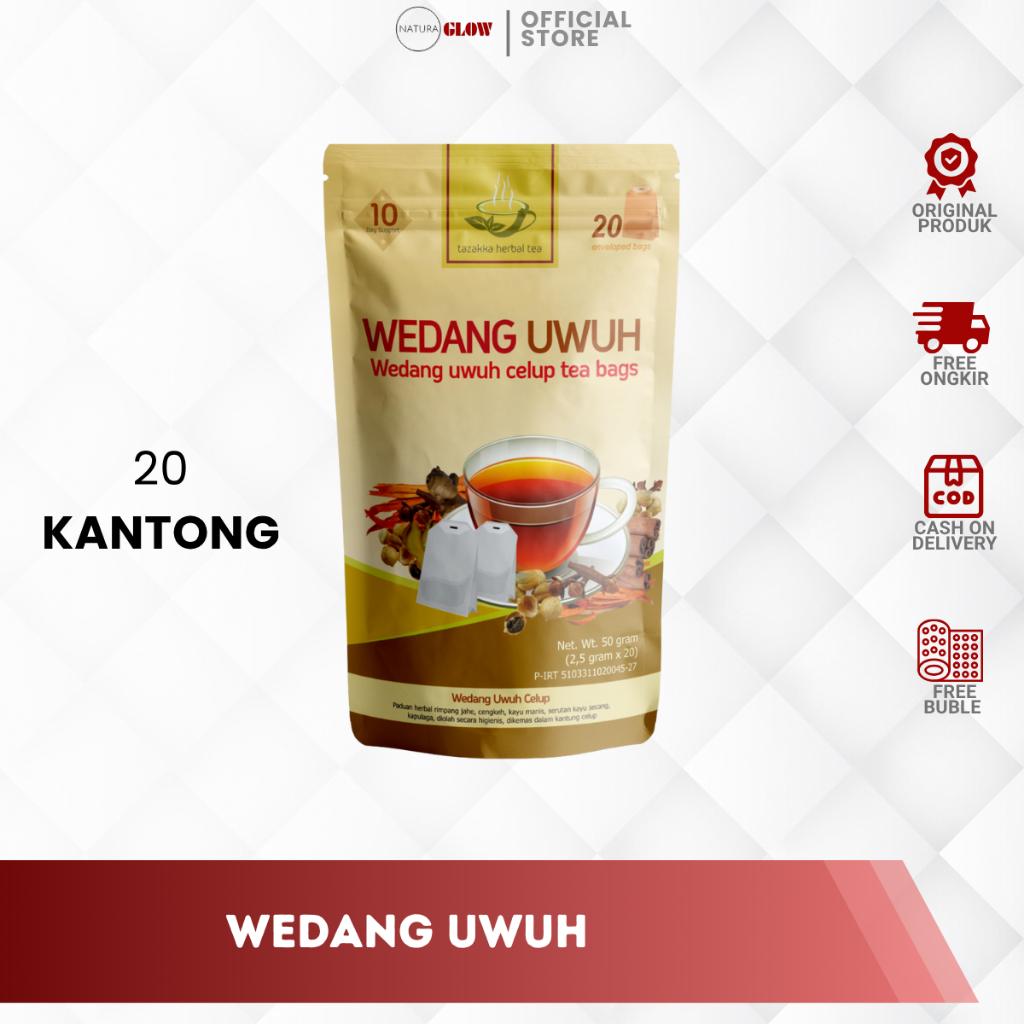 

WEDANG UWUH ASLI TAZAKKA – hangatkan tubuh & jaga daya tahan alami | herbal nusantara | redakan nyeri otot | halal | isi 20 teh celup | original Tazakka 100%