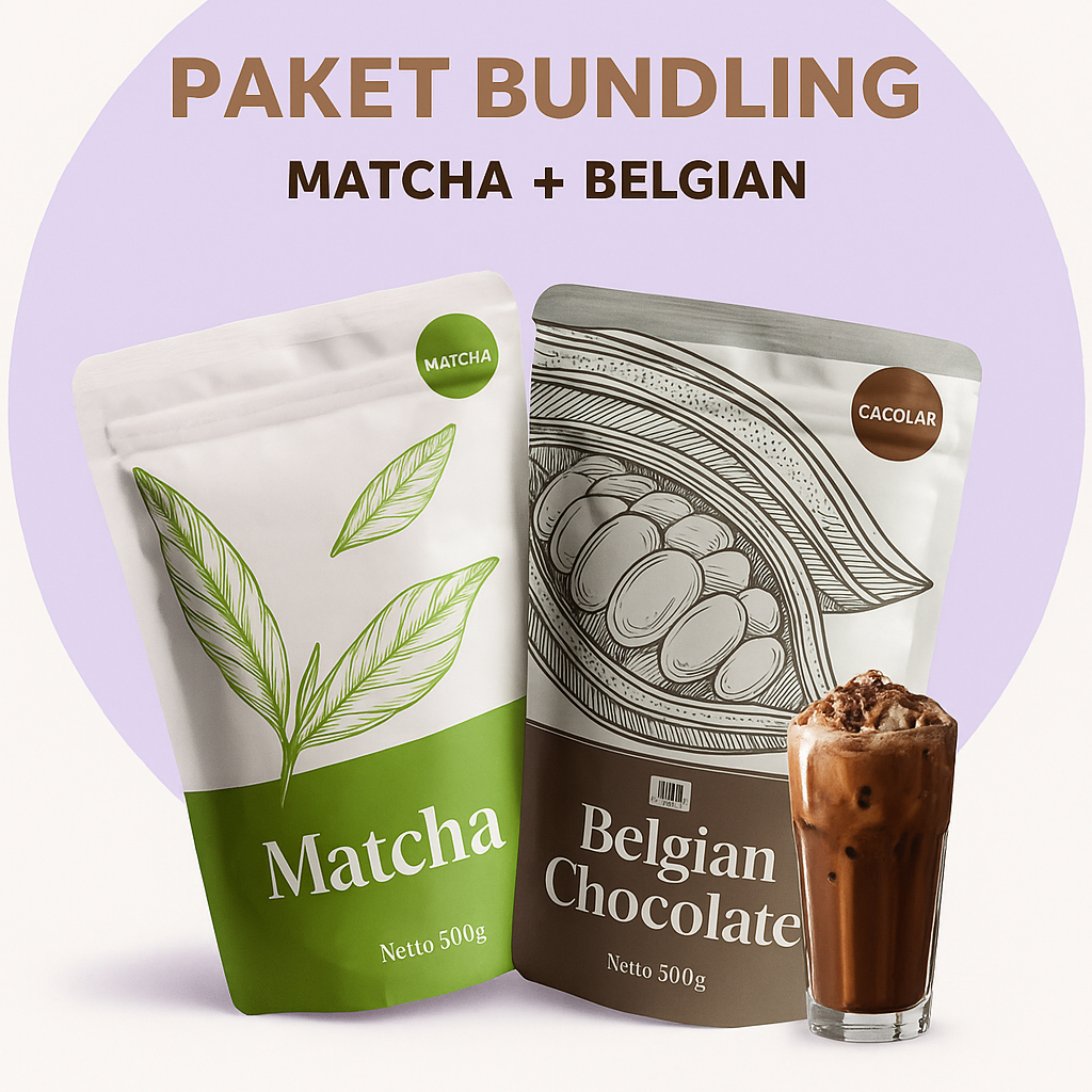 

Bundling Bubuk Minuman Matcha Premium 500gr + Belgian Coklat 500gr / All Premium dan Terlaris / Cafelab