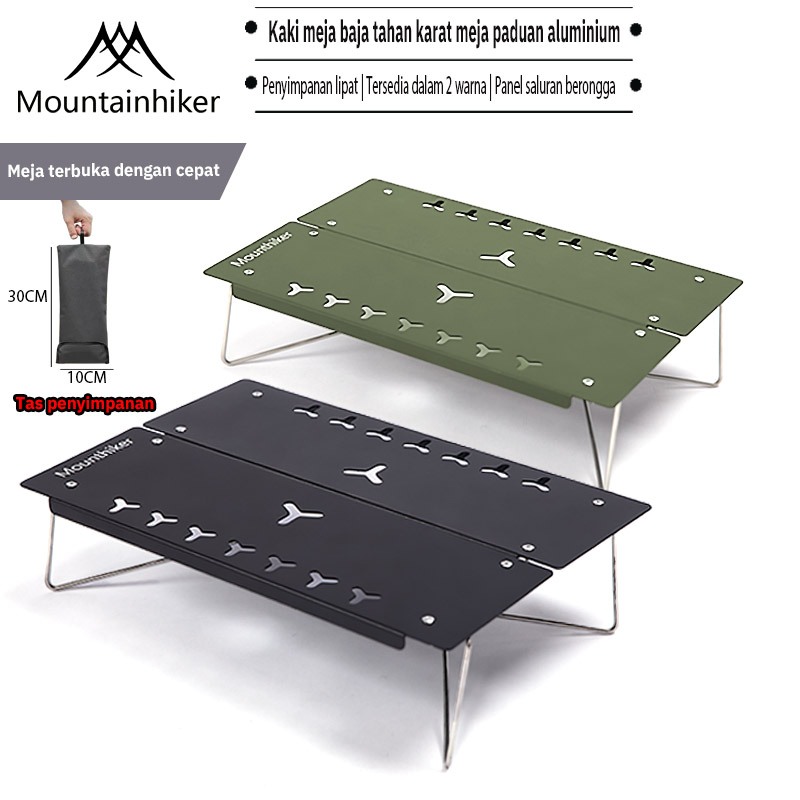Mountainhiker Meja Lipat Camping Mini Meja lipat Multifunctional Tactical Table Ringan