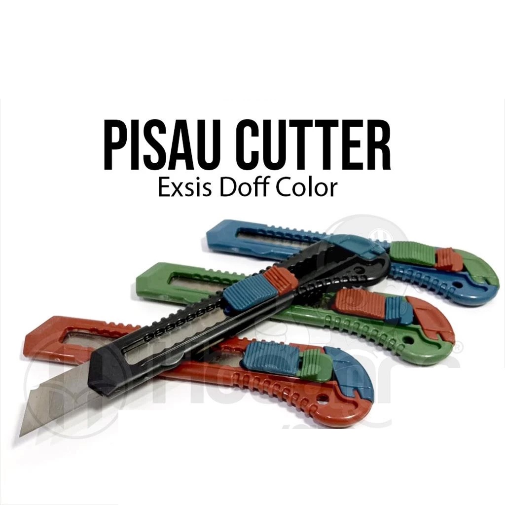 

12pcs Cutter Plastik Besar Exsis DOFF