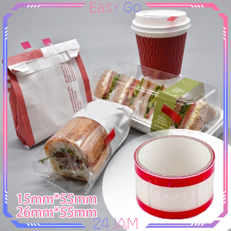 

Sealing Stiker 800pcs Seal Label Sticker Drink Mudah Sobek Anti Bocor Stiker Takeaway