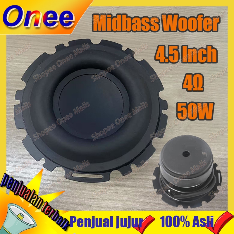 【Stok dikirim dari jakarta】Speaker Subwoofer 4.5 inch 50W 4Ω Midbass woofer 4 ohm 50watt 4.5 inch Fu