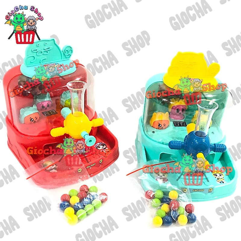 MAINAN ANAK MAOMAO CAT MESIN CAPIT TEMBAK BOLA BONEKA MINI ADA LAMPU DAN MUSIK - MAINAN MESIN TEMBAK