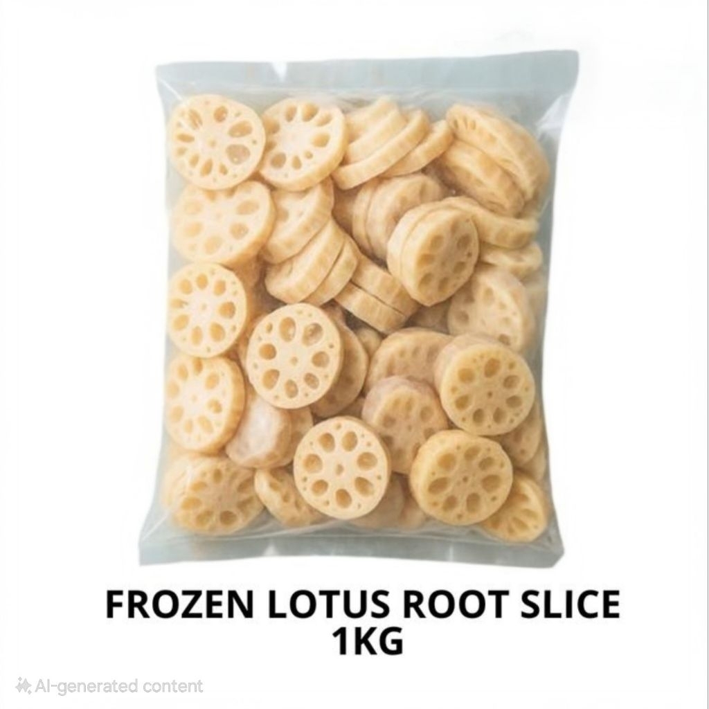 

Lotus Root Akar Teratai Frozen Beku Potong Bersih - 1 Kg