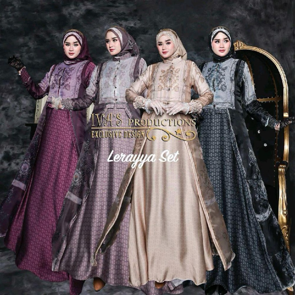 gamis set lerayya by ivas collection