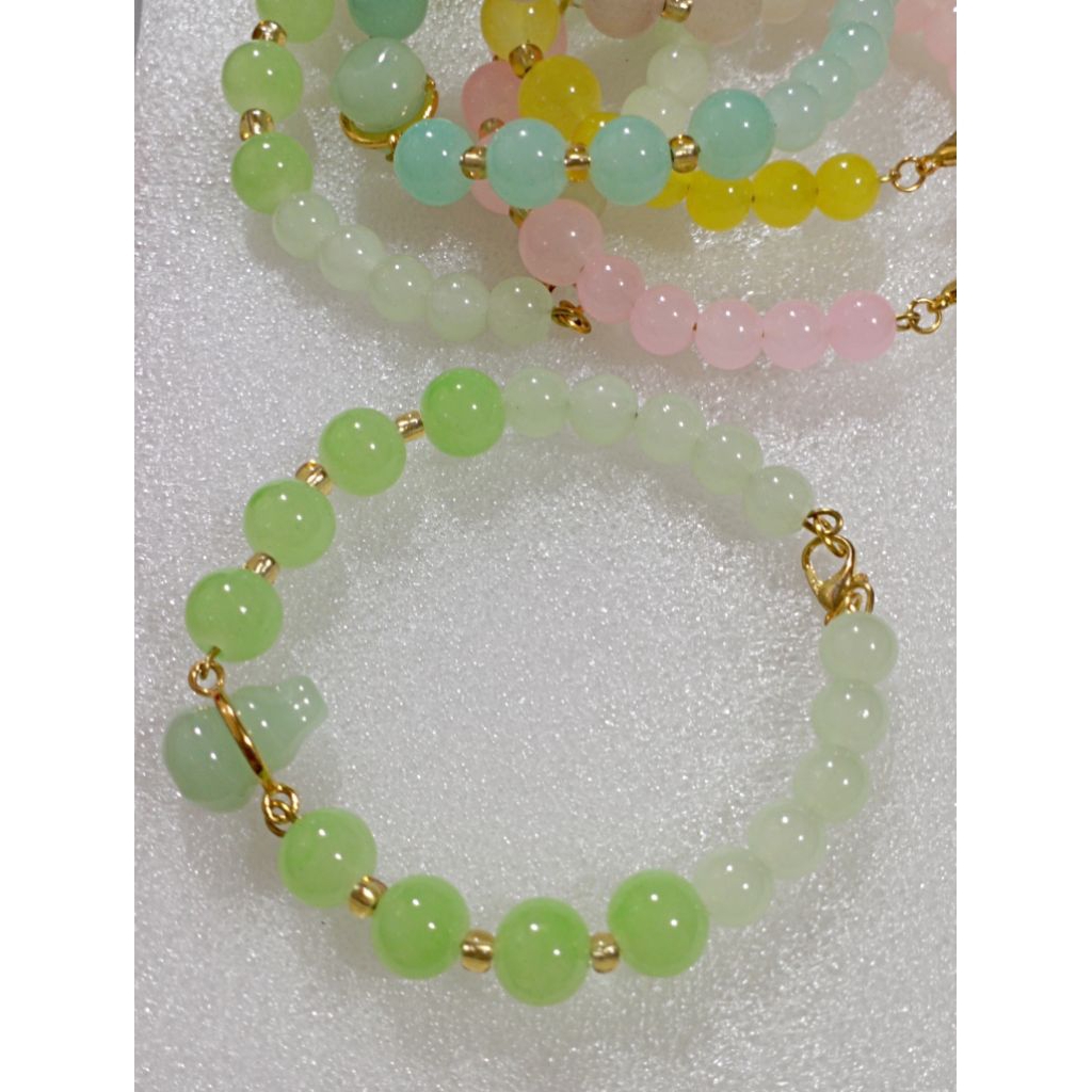 Gelang manik giok labu cantik