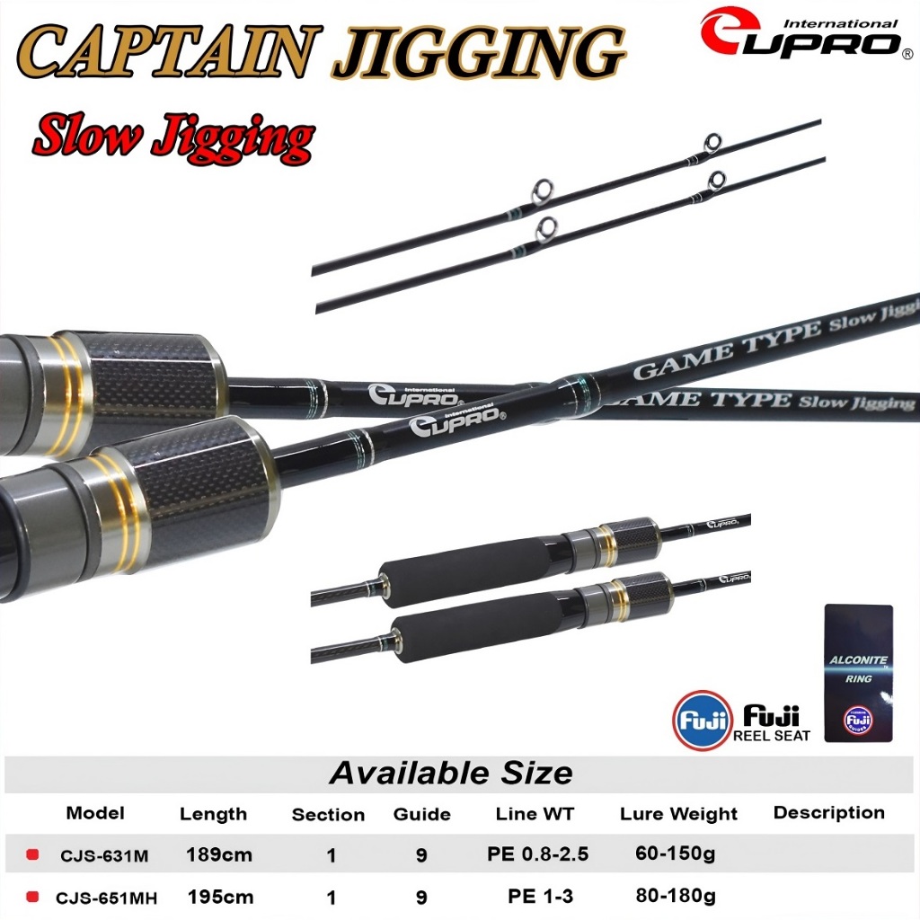 CAPTAIN JIGGING Joran Pancing Slow Jig Spinning EUPRO