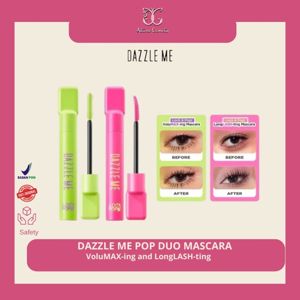 DAZZLE ME 7G Lock & Pop Duo Mascara Series | VolumeMax-Ing And LongLash-Ting