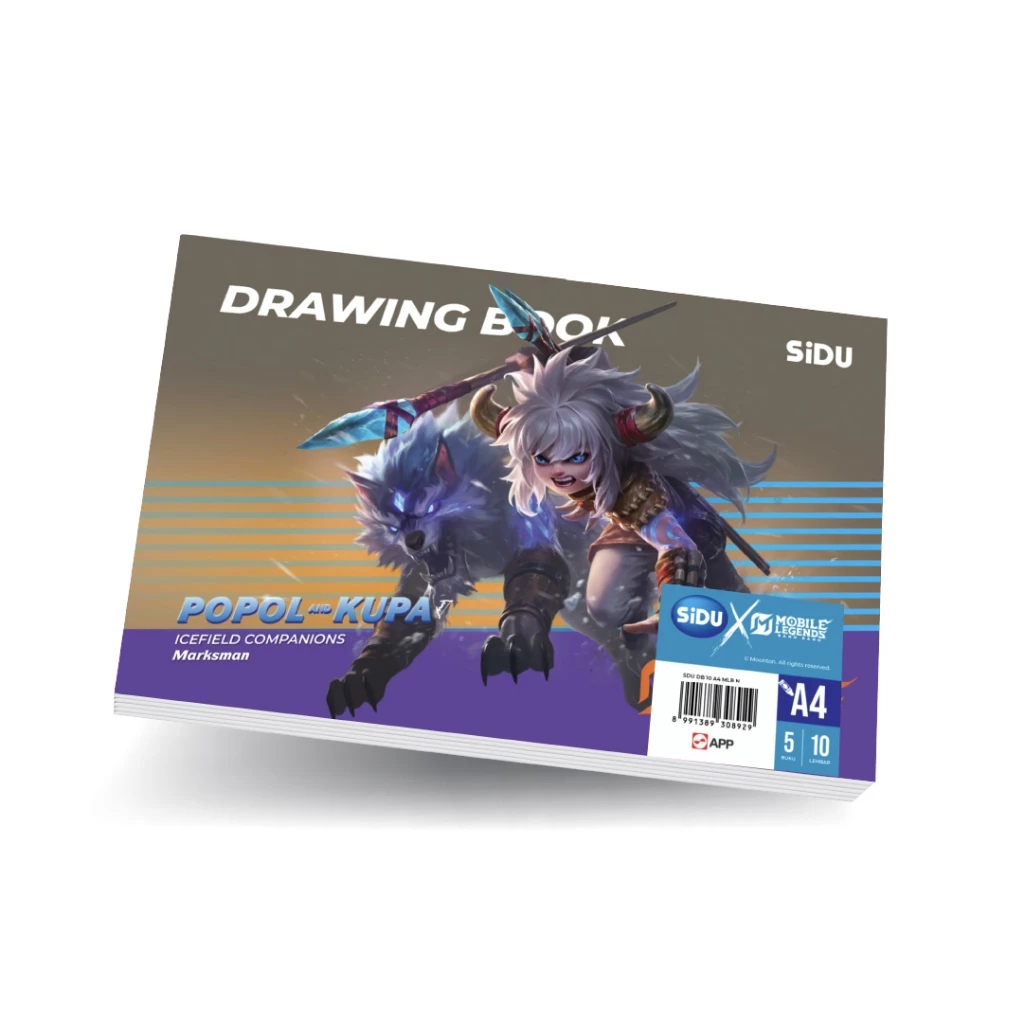 

SiDU Buku Gambar Mobile Legends A4 10 Lembar - 5 buku